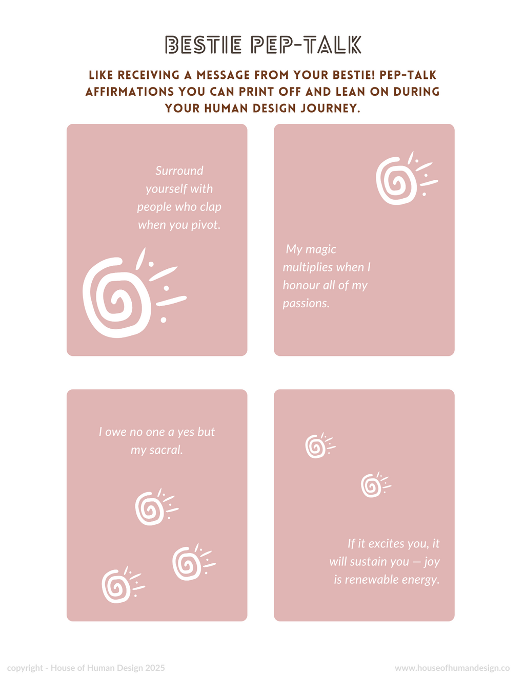 Human Design Manifesting Generator workbook (digital product)