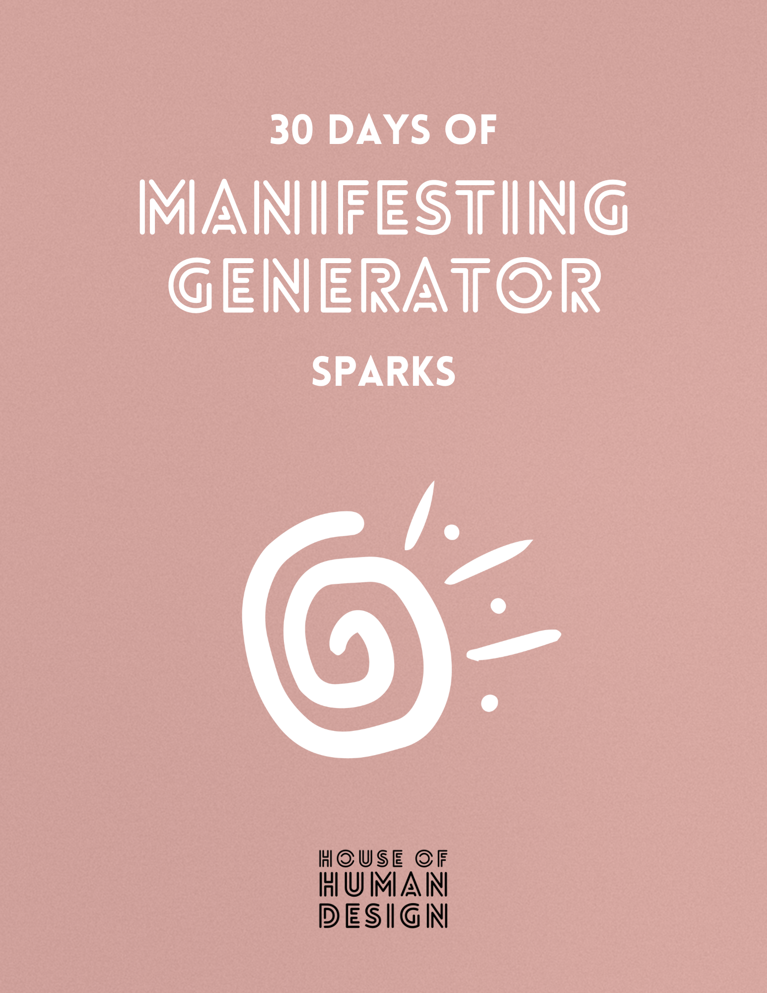 Human Design Manifesting Generator workbook (digital product)
