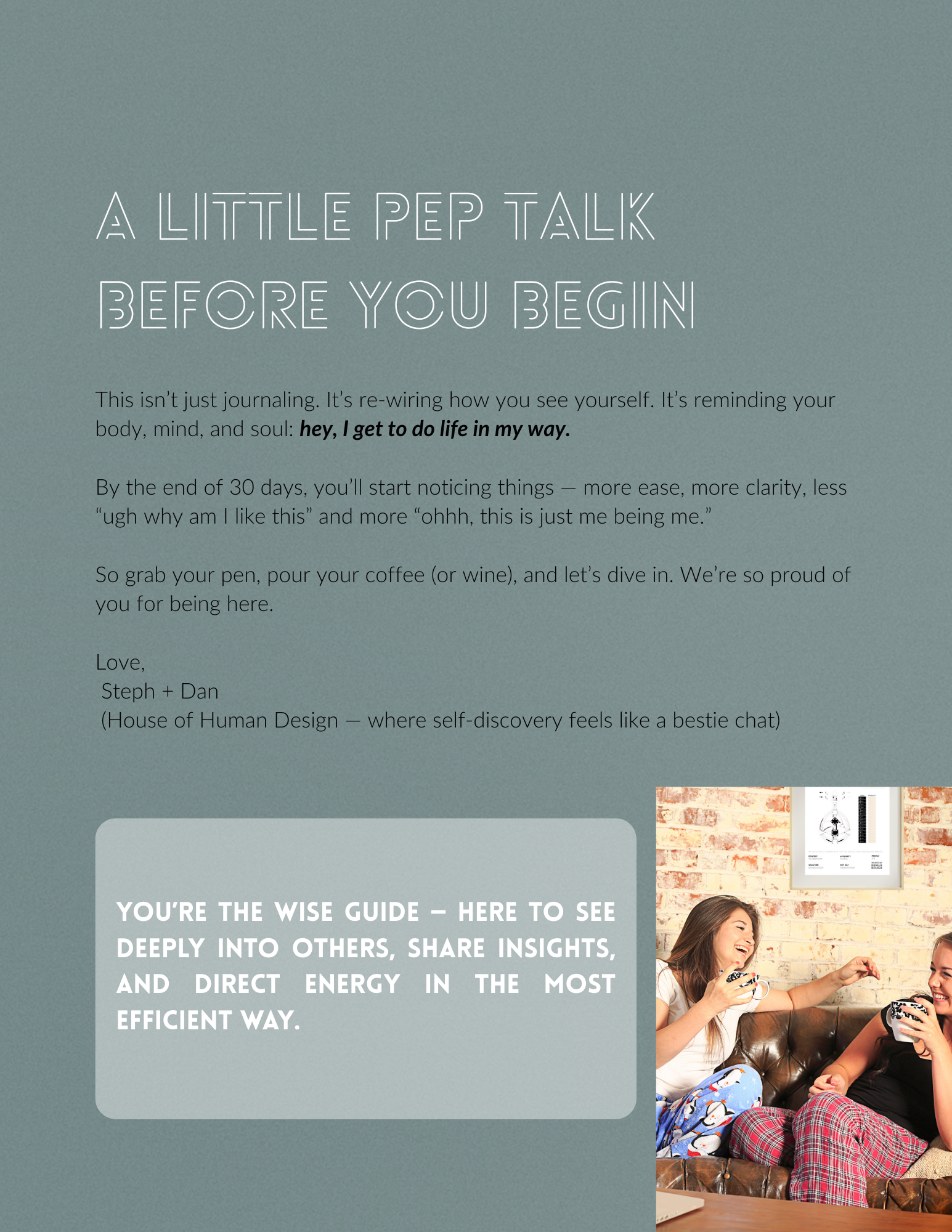 Human Design Projector workbook (digital product)