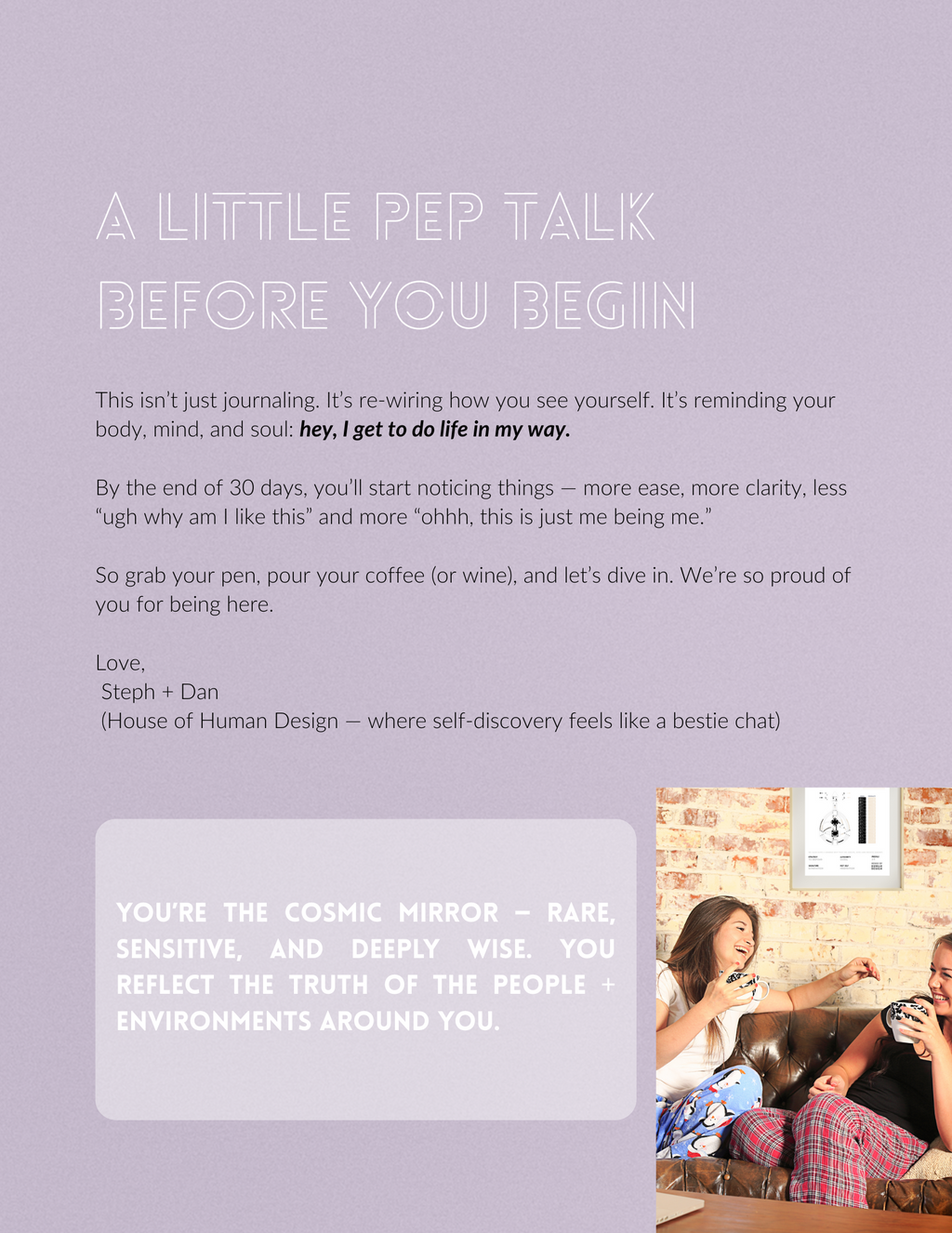 Human Design Reflector workbook (digital product)