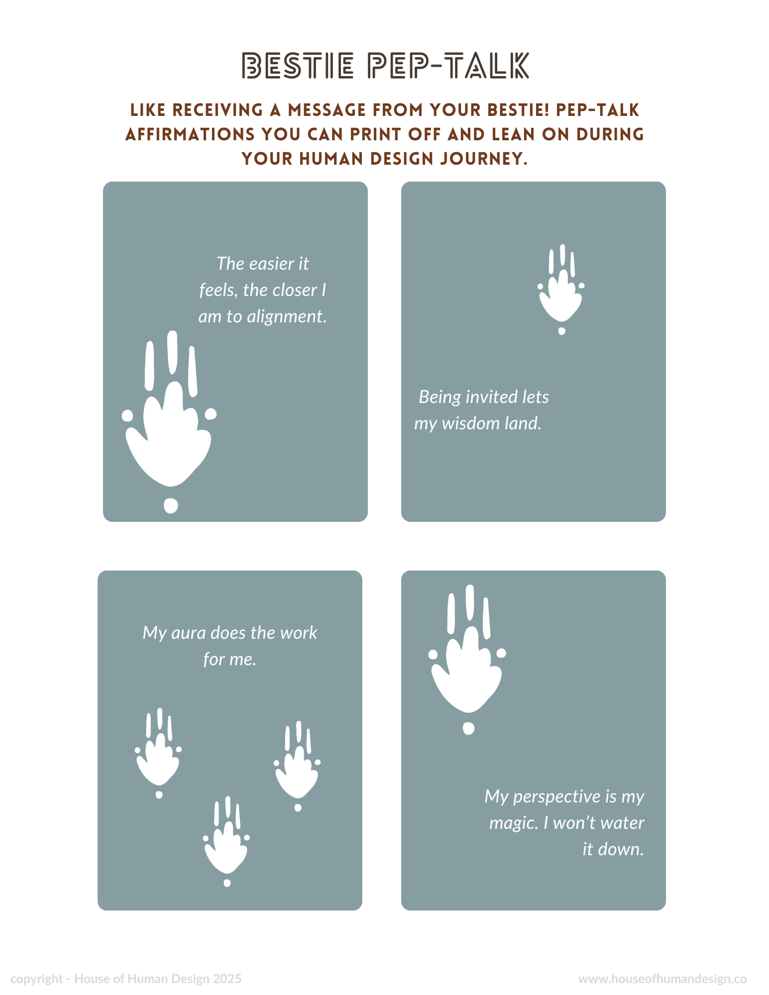 Human Design Projector workbook (digital product)